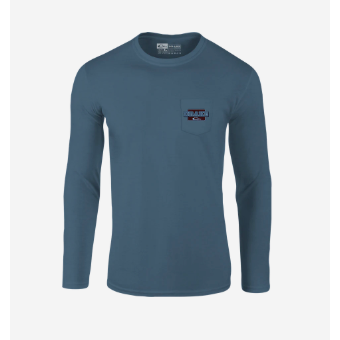 Drake Big Duck Energy Long Sleeve Tee - Blue Shadow